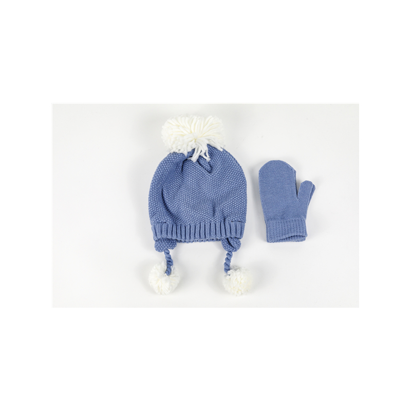 Cold weather knit&mittens set (1)