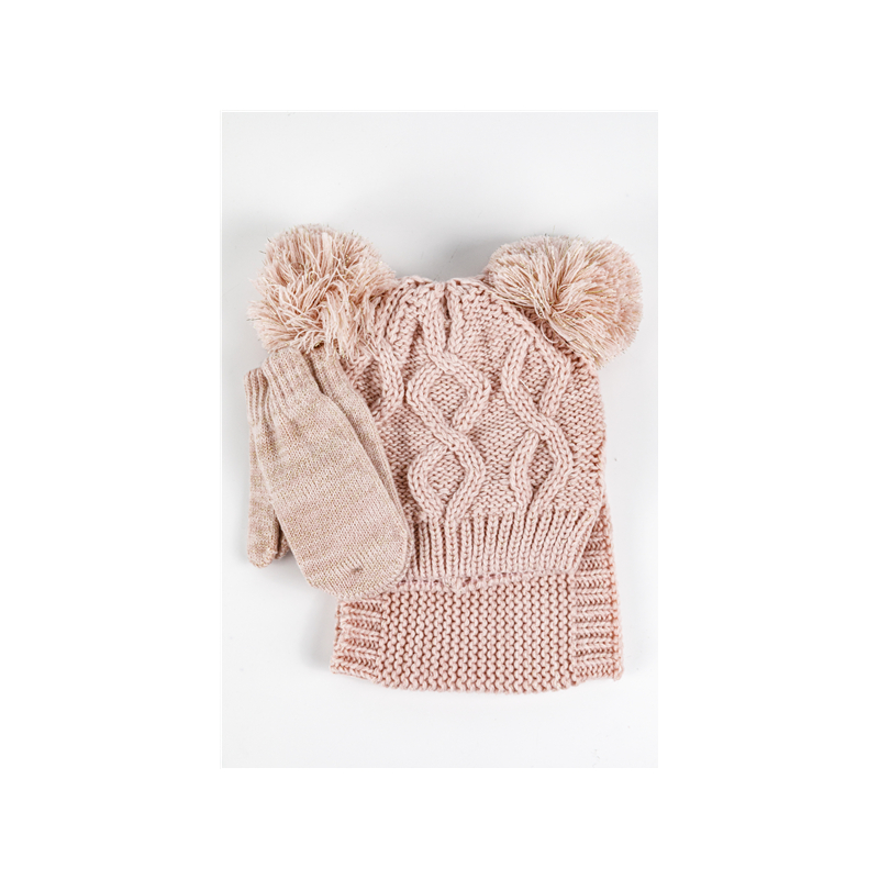 Cold weather knit&mittens set (3)